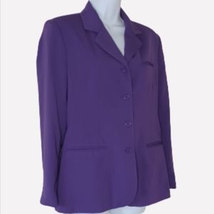 Metrostyle Purple Suit Jacket, sz 6P